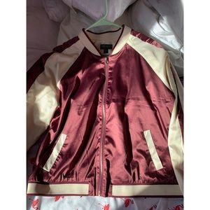 Forever 21 Silk Bomber Jacket